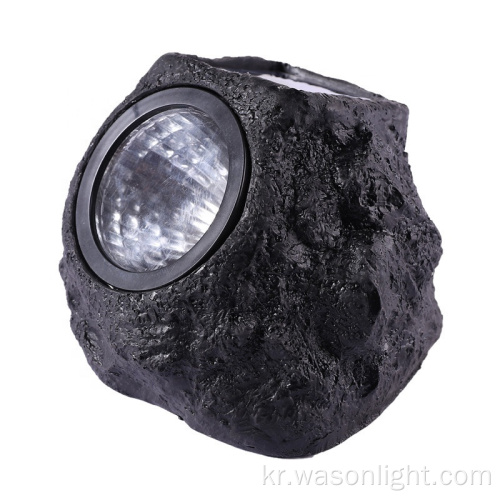 Wason Solar Rock Light 야외 정원 장식 방수 LED 태양열 정원 석재 통로를위한 통로 통로.